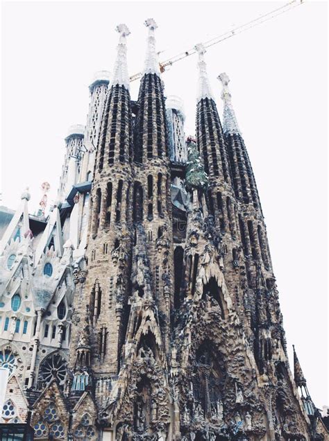 La Famosa Sagrada Familia Church Di Barcellona Spagna Immagine Stock