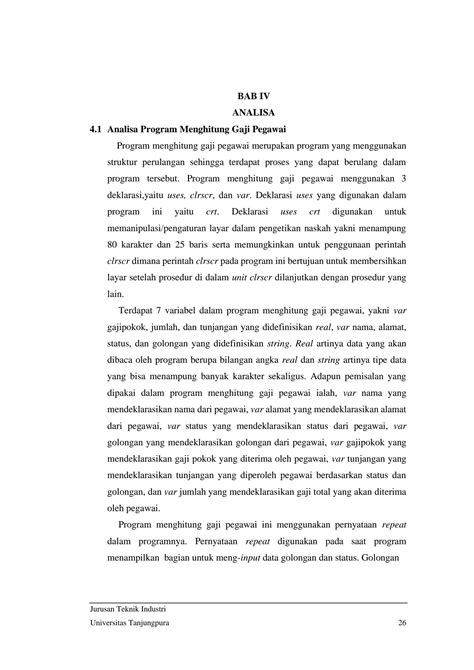 Solution Laporan Pemrograman Dan Dasar Komputer Struktur Perulangan