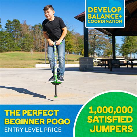 Flybar Foam Jolt Pogo Stick For Kids Age 5 And Up Between 40 To 80