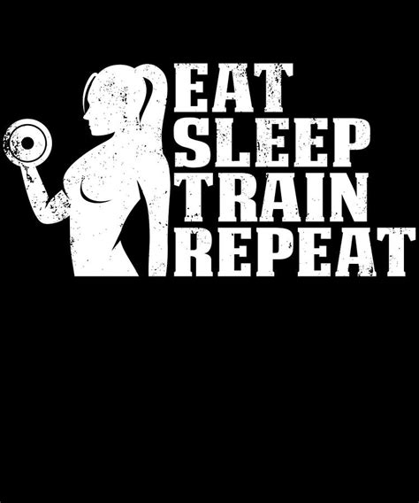 Eat Sleep Train Repeat Design Gift For Sport Lovers Digital Art By Art