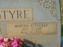 Martha Elizabeth Tucker McIntyre 1891 1974 Mémorial Find a Grave