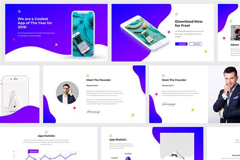 Mobile App Keynote Presentation Template Presentation Templates