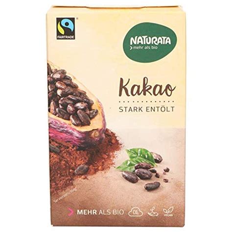 Naturata Kakaopulver Stark Ent Lt G Bio Amazon De