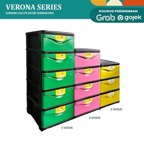 Jual Lemari Laci Cabinet Plastik Lemari Drawer Plastik VERONA VE