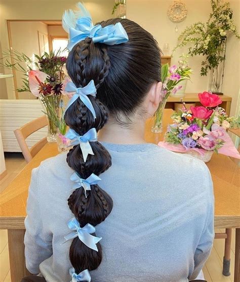 hairstyles | Hair styles, Ribbon hairstyle, Hair stylies