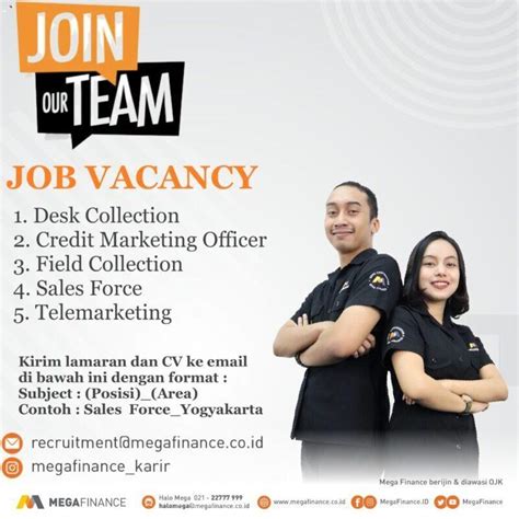 Lowongan Kerja Desk Collection Credit Marketing Officer Field