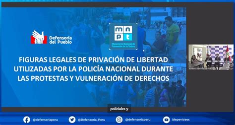 Defensor A Per On Twitter Envivo Presentaci N Del Informe Especial