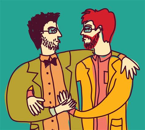 L Amore Gay Intelligente Astuto Del Lgbt Delle Coppie Equipaggia