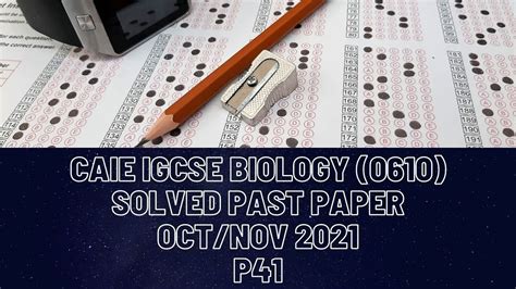 Cie Igcse Biology Solved Past Paper Oct Nov Youtube