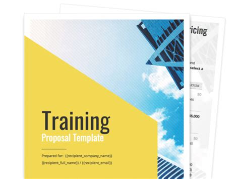 training proposal template  sample proposable