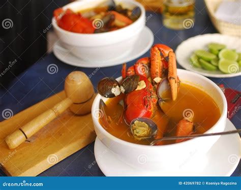 Crab Soup Stock Photo Image Of Onion Shrimp Food Soup