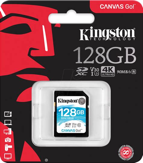 Memoria SD Kingston Canvas Go! 128 GB - Kemik Guatemala