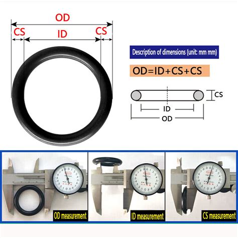 5PCS X Metric Nitrile Rubber NBR O Ring Seals 7mm Cross Section 16mm