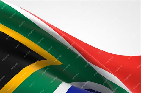 South African Flag Wavy