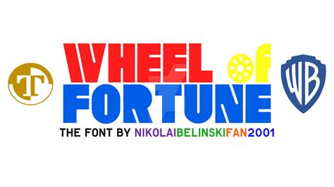 Wheel of Fortune The Font by NikolaiB2001 on DeviantArt