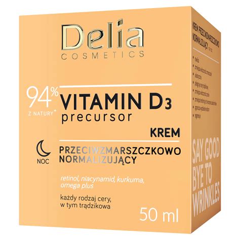 Delia Vitamina D Przeciwzmarszczkowy Krem Do Twarzy Na Noc Ml