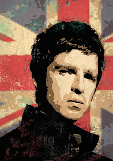 Noel Gallagher Digital Art By Tom Deacon