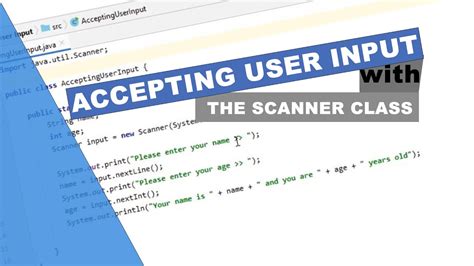 Java Tutorial Accepting User Input Youtube