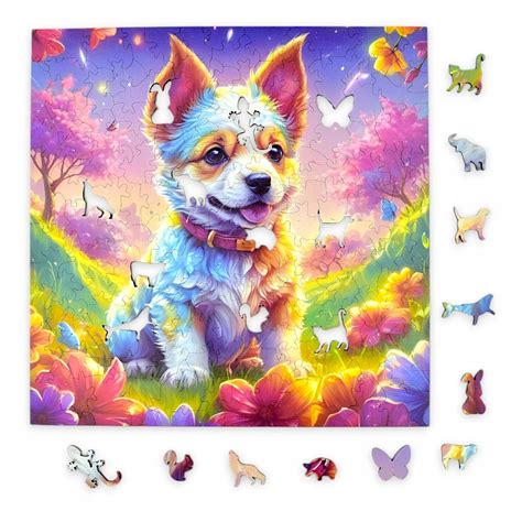 Puzzle Piesek Mruu Pruu X Cm Element W Uk Adanka Drewniana