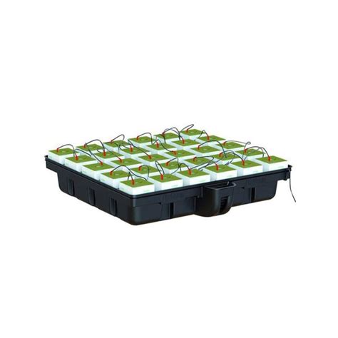 Système hydroponique HydroStone 120 30 cubes Platinium hydroponics