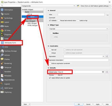 Auto Filling When Adding New Value In Attribute Table In Qgis