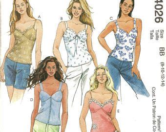 Misses Lined Tops McCall S 4026 Pattern Bustier Sleeveless Top