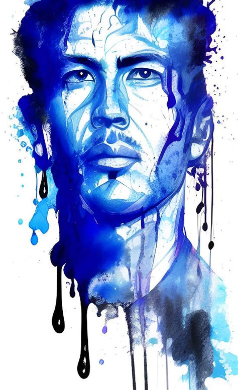 Watercolor Portrait Digital Art By Barroa Artworks Pixels