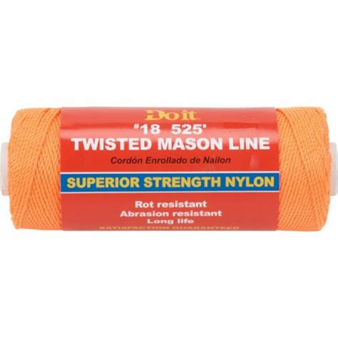 Do It Best 525 Ft Fluorescent Orange Twisted Nylon Mason Line 338621