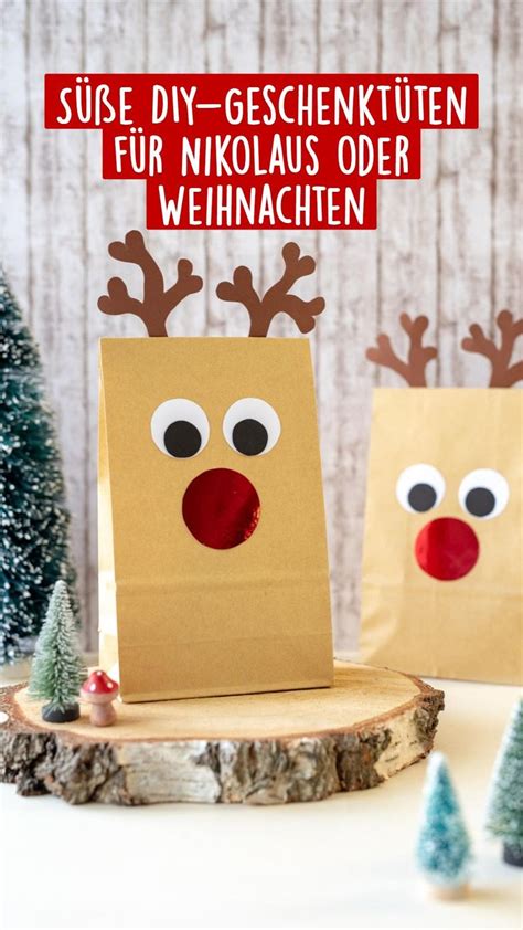 Süße DIY Geschenktüten für Nikolaus oder Weihnachten Geschenkideen