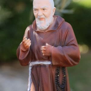 Padre Pio Statue St Pio Marble Cm Powder Statue Inch Catholic