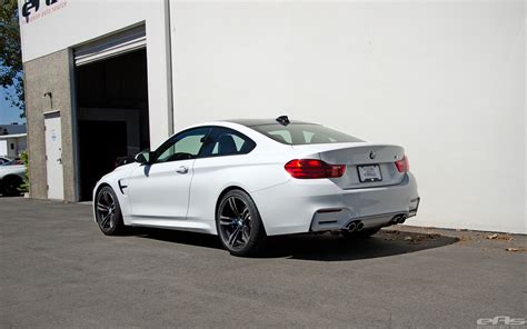 Alpine White M4 Lowered On H R Sport Springs BMW Performance Parts