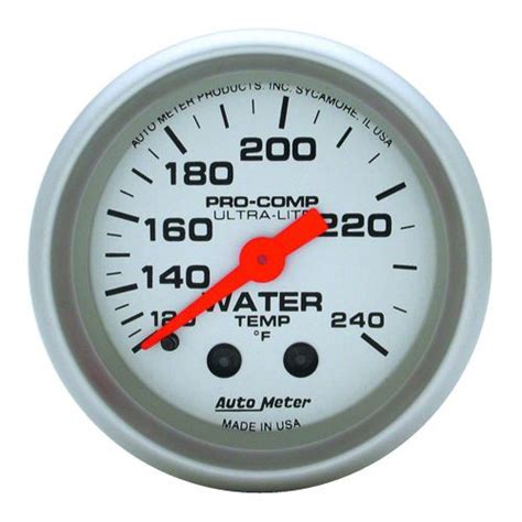 Buy Auto Meter 4333 Ultra Lite Mechanical Water Temperature Gauge In