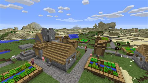 Five Villages Two Desert Temples Minecraft Seeds Desert Temple