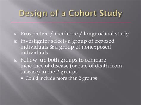 Ppt Cohort Studies Powerpoint Presentation Free Download Id5884717