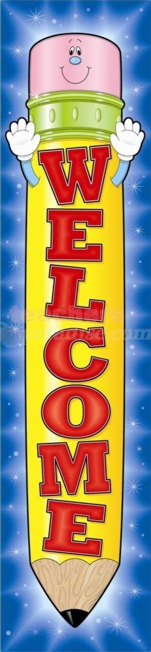 CARSON DELLOSA Welcome: Pencil Big Banner CD-102030 - TeachersParadise