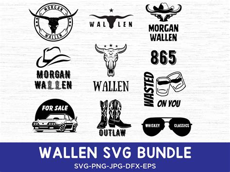 Wallen Bundle Svg Png Wallen Png Wallen Bullhead Svg Cowboy Wallen