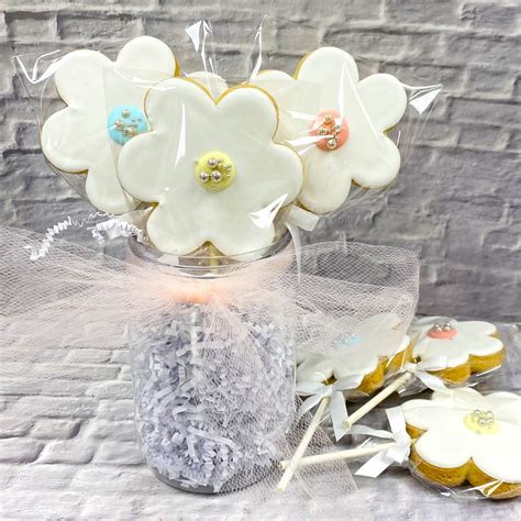 Flower Pink Icing Cookies 9x13 Gift Platter| Elegant Desserts NY