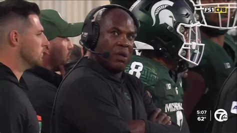 Michigan State University Announces Firing Of Head Football Coach Mel