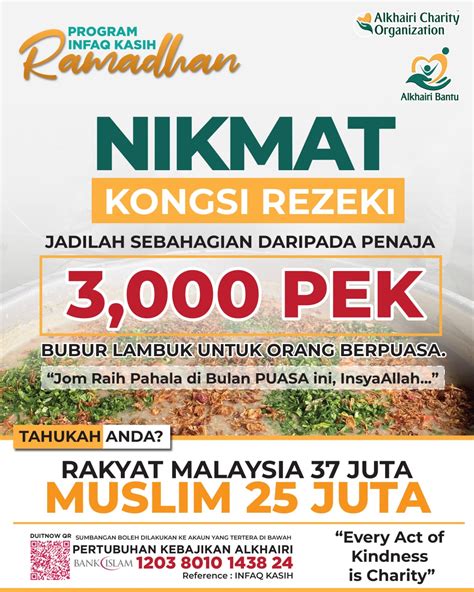 Infaq Kasih Ramadhan Asnaf Dalam Negara Alkhairi Charity Organization