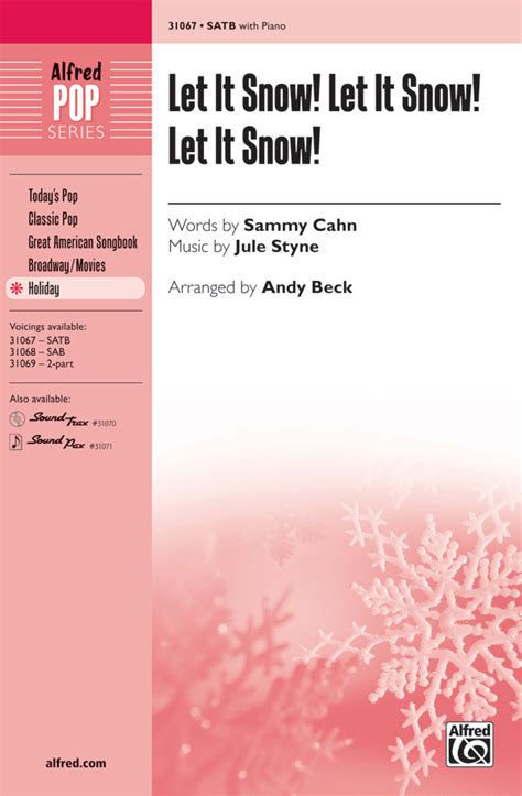 Let It Snow Let It Snow Let It Snow Satb Choral Octavo Jule Styne Sheet Music