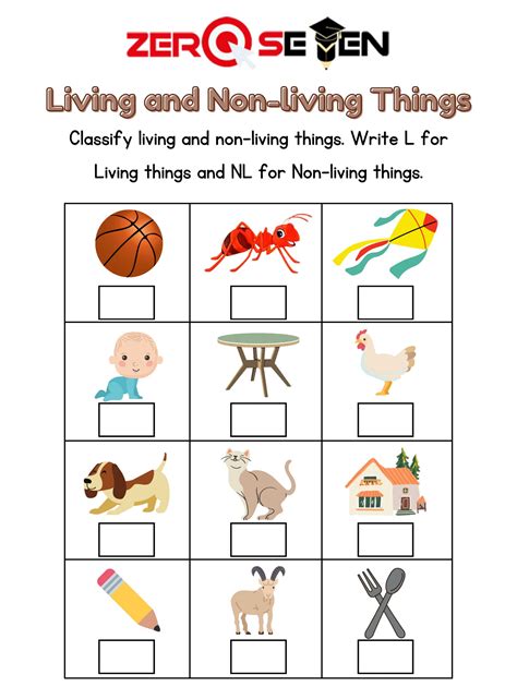 Living And Non Living Things Worksheet Zone – NBKomputer