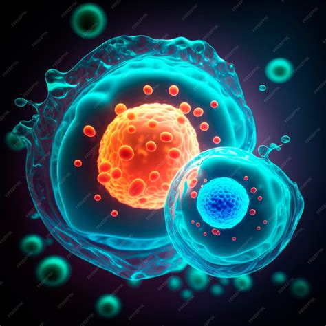 Premium Photo | Cells attacking cancer cells Created with AI generation