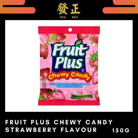 Fruit Plus Chewy Candy Strawberry Flavour 150g Lazada