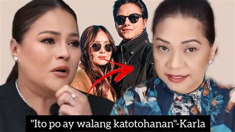 Karla Estrada Sinabing Walang Katotohanan Ang Mga Balita Ni Cristy