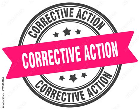 corrective action stamp corrective action label  transparent