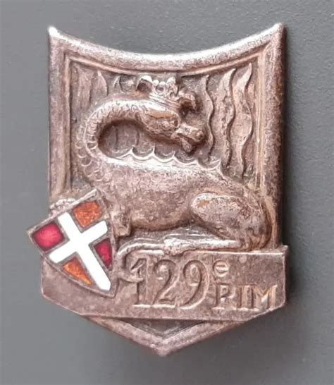 Insigne Rim Mail R Giment Infanterie Motoris Original Badge Afn