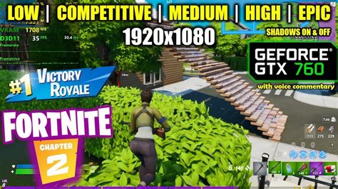 GTX 760 Fortnite Chapter 2 Season 11 1080p All Settings YouTube