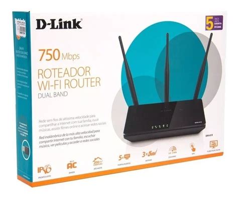 Roteador D Link Ac 750mbps Dual Band Dir 819 Frete Gratis R 149 00