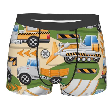 Disketp Construction Machinery Men S Boxer Briefs Soft And Breathable