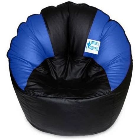 Caddyfull Leather And Suede Black Blue Muddha Bean Bags At Rs 500 Piece